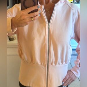 Two Lululemon Pink Zip-Up Hoodies - Pink & Black